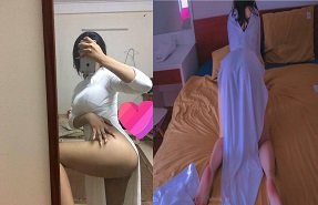 Красивая девушка демонстрирует бабочек чрезвычайно стимулирующими